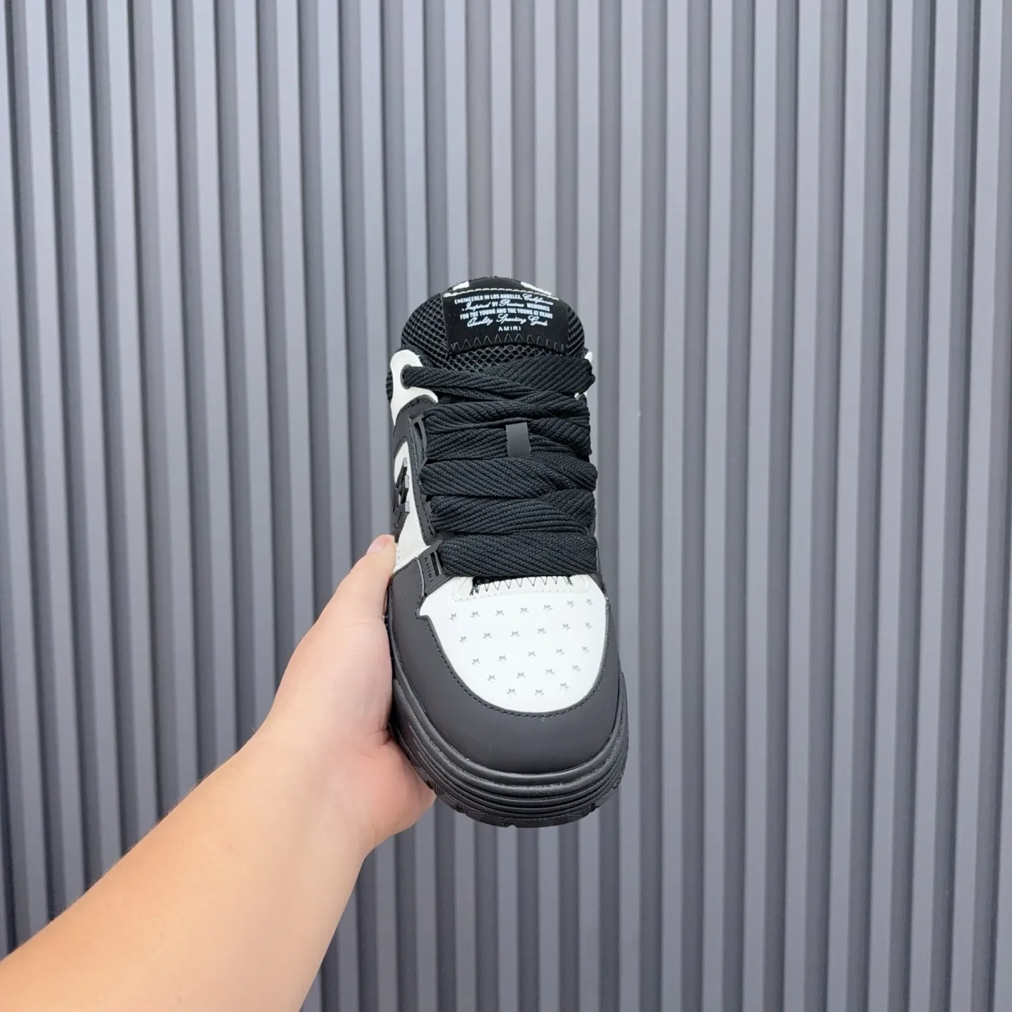 Men's shoes 💰660💰 AMIRI AMIRI trendy brand hot sale 🔥 Available all year round, couples 💑 Official website synchronization Imported fabrics 1⃣️ vs 1⃣️ replica, original factory special original sole, 35-45 (45. non-refundable)